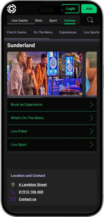 Grosvenor Casino Sunderland App